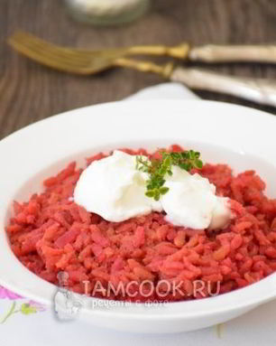 Свекольное ризотто