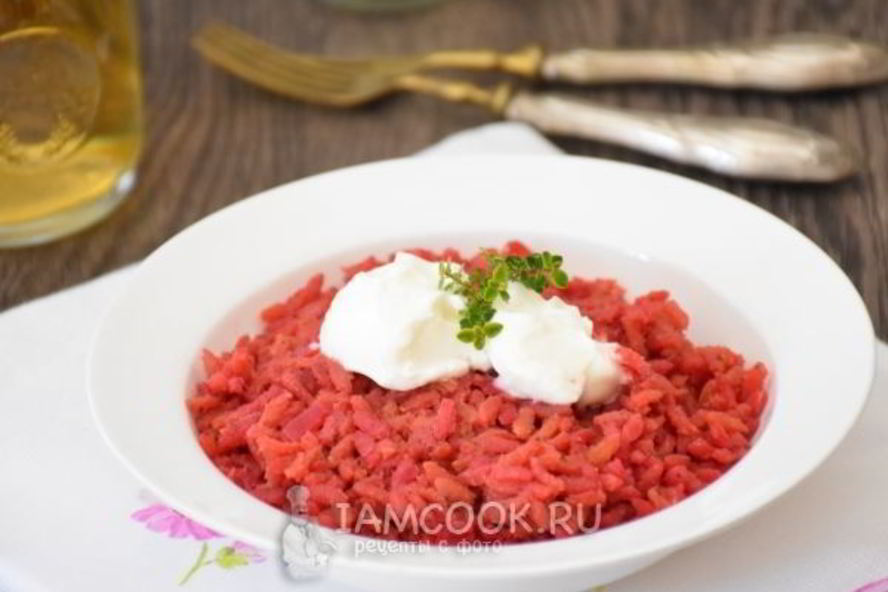 Рецепт свекольного ризотто