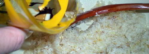 желтое ризотто с морепродуктами. Шаг 8