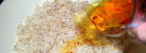 желтое ризотто с морепродуктами. Шаг 10