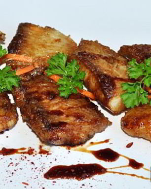 Белая рыба терияки