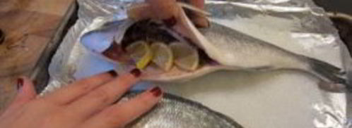 дорада, запеченная в соли. Шаг 3