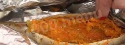 фаршированная скумбрия запеченная в духовке. Шаг 5