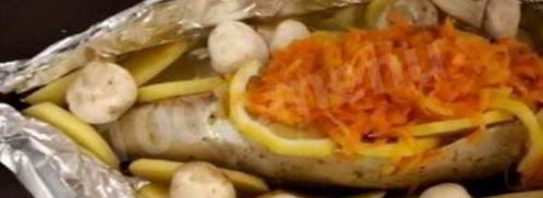 фаршированная скумбрия запеченная в духовке. Шаг 6