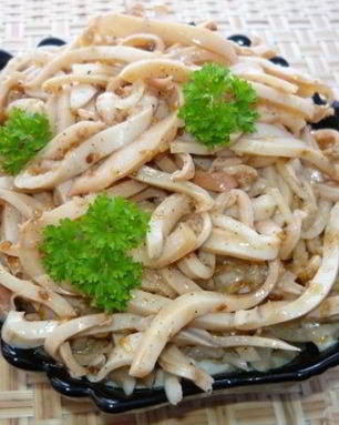 Кальмары по-корейски без моркови