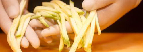 лосось с лапшой из цукини. Шаг 2