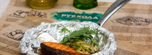 лосось с лапшой из цукини. Шаг 7