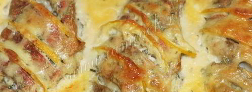 морской окунь в сырном соусе. Шаг 8