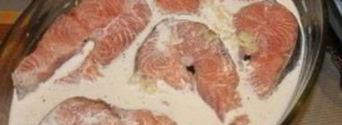 рыба под сливочным соусом в духовке. Шаг 2