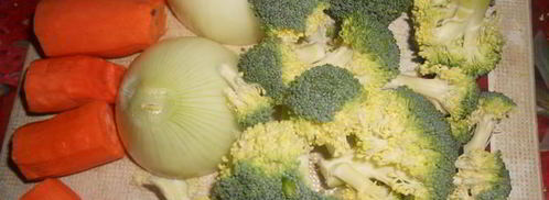 семга с мандарином и овощами. Шаг 3