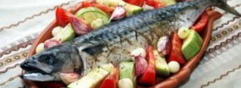 скумбрия с овощами в духовке. Шаг 8