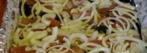 сом, запеченный в фольге. Шаг 5