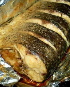 Толстолобик в духовке в фольге