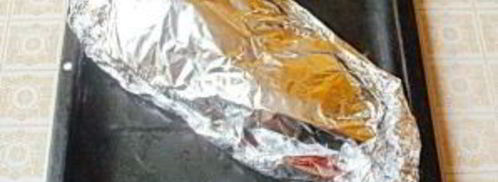 запеченный толстолоб с лимоном и зеленью. Шаг 4