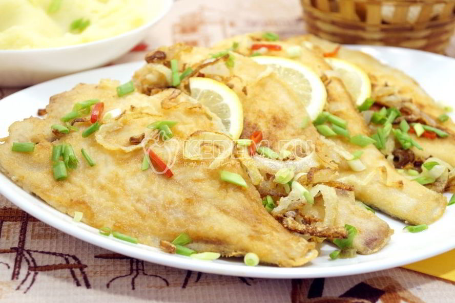 Рецепт жареной камбалы