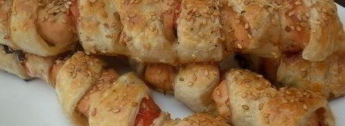 куриные шашлычки в слоеном тесте. Шаг 6