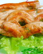 Шашлычки из куриной грудки в соевом соусе