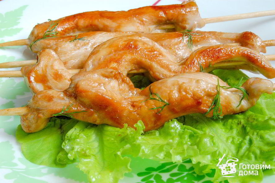 Рецепт шашлычков из куриной грудки в соевом соусе