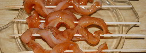 шашлычки из куриной грудки в соевом соусе. Шаг 4