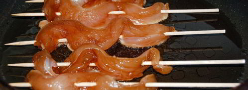 шашлычки из куриной грудки в соевом соусе. Шаг 5