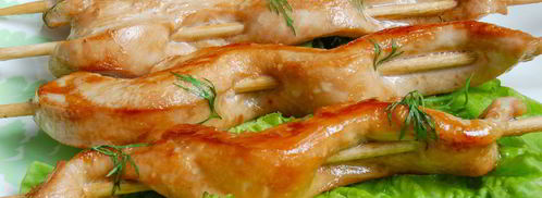 шашлычки из куриной грудки в соевом соусе. Шаг 6