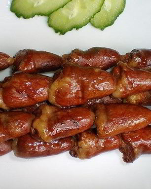 Шашлычки из куриных сердечек на шпажках в духовке