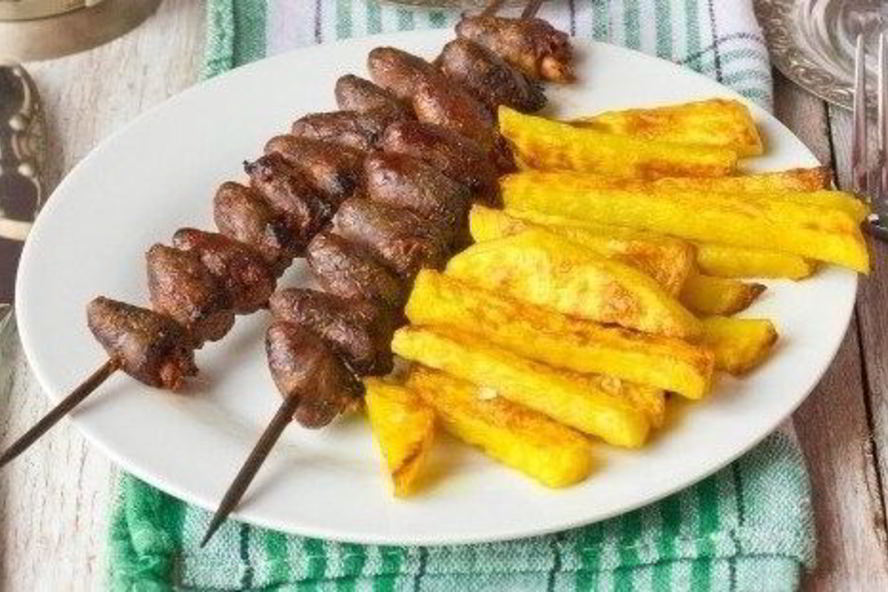 Рецепт шашлычков из куриных сердец