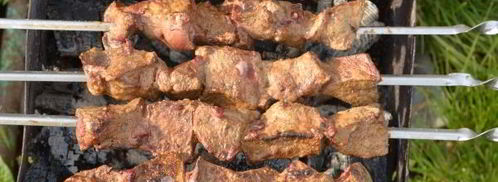 шашлык из говяжьей печени. Шаг 9