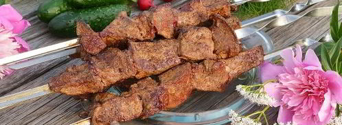 шашлык из говяжьей печени. Шаг 10