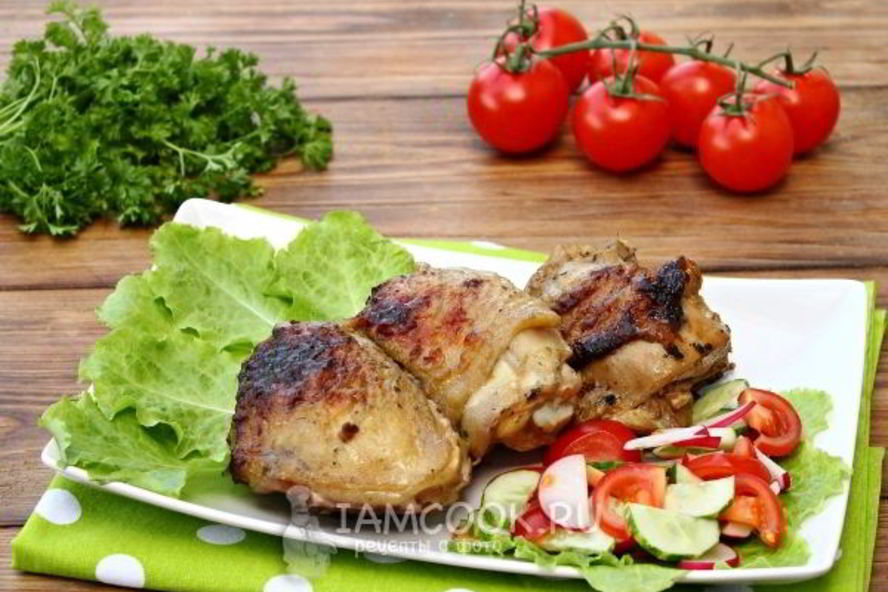 Рецепт шашлыка иза куриных бедрышка
