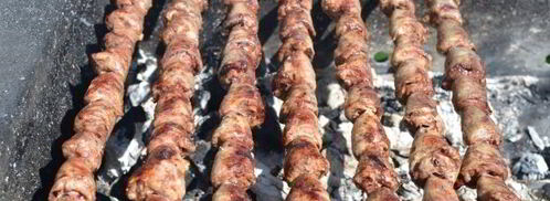 шашлык из куриных сердечек в сметане. Шаг 12