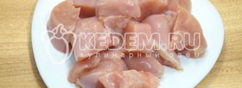 шашлык из курицы с корейкой. Шаг 2