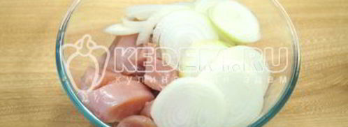 шашлык из курицы с корейкой. Шаг 3