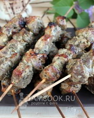 Шашлык из свинины в духовке на противне