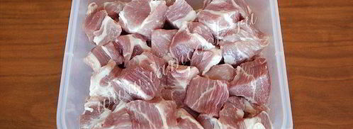 шашлык из свинины в духовке на противне. Шаг 3