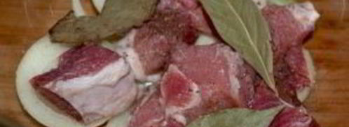 шашлык из свинины в кефире. Шаг 2