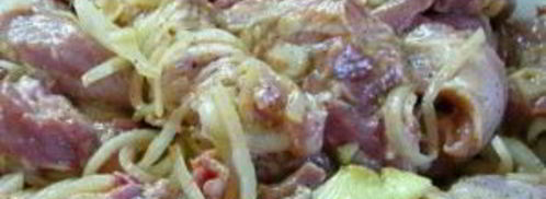 шашлык из свинины в кефире. Шаг 4