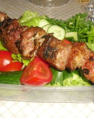 Шашлык из свинины в минералке