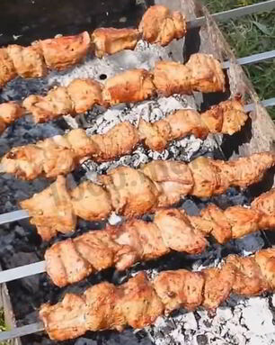 Шашлык из телятины на газированной воде