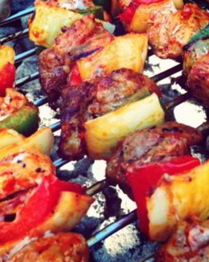 Шашлык на вине