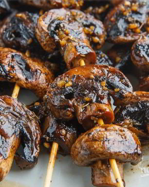 Шашлыки из шампиньонов