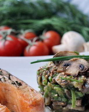 Гарнир к стейку из семги