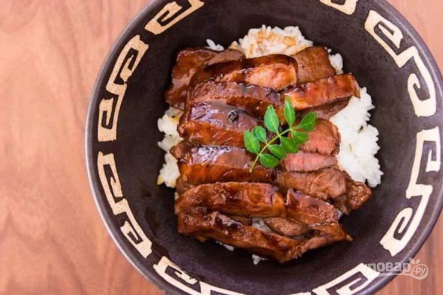 Рецепт говяжьего стейка в соусе терияки