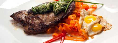 минутный стейк со смайл-глазуньей. Шаг 6