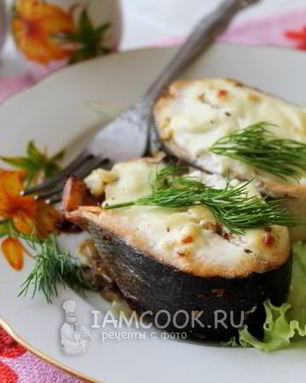 Стейк из семги в духовке
