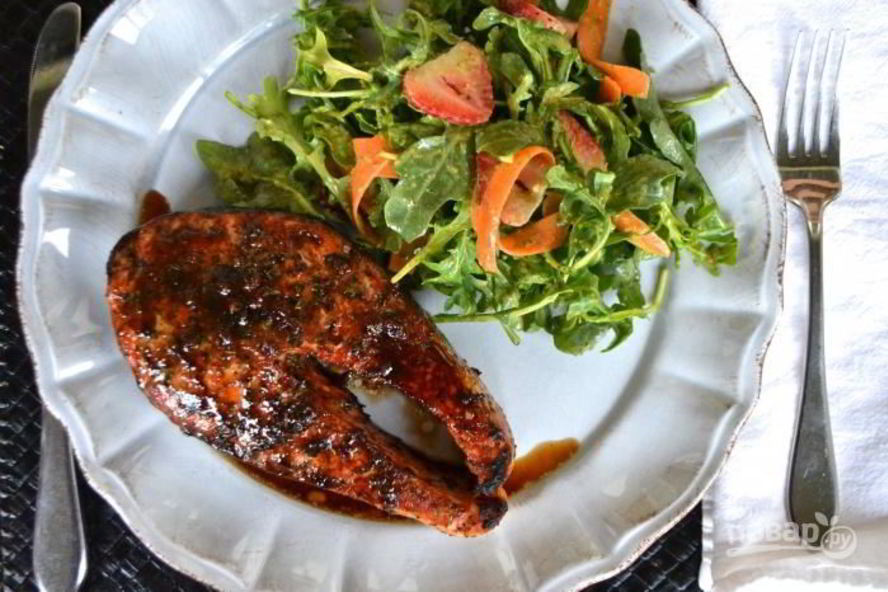 Рецепт стейка кеты