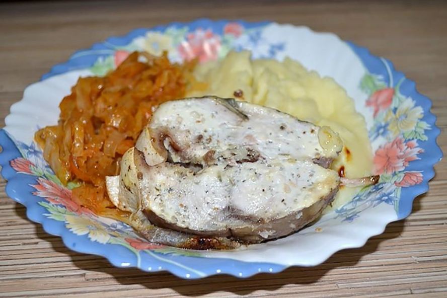 Рецепт стейка лакедры запеченный под сметаной