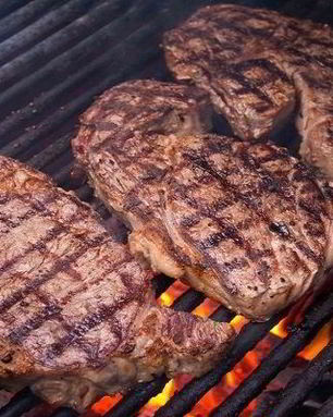 Стейк на гриле