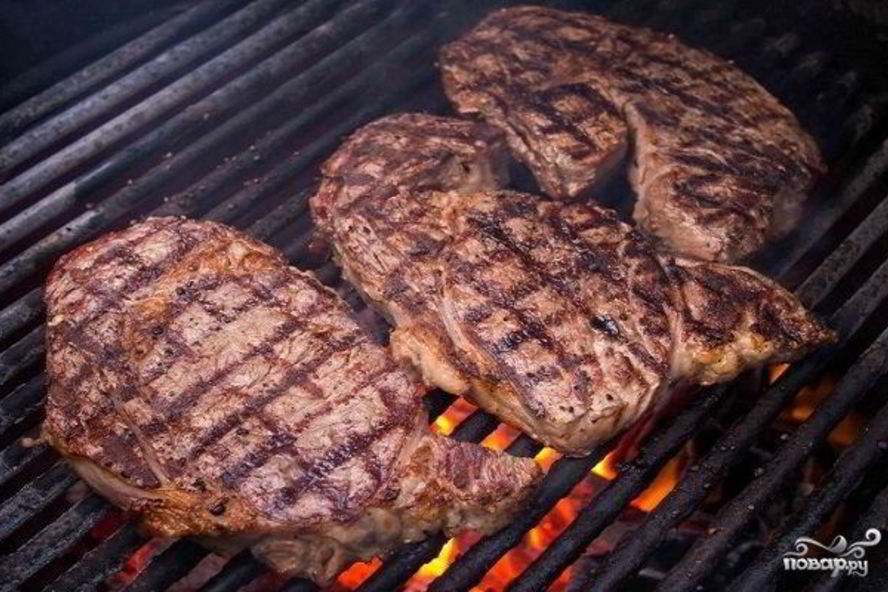 Рецепт стейка на гриле