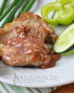 Стейк с соусом из красного вина